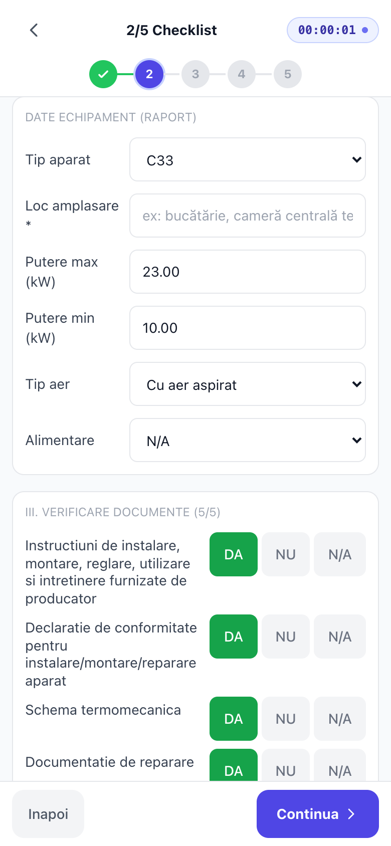 Checklist-ul ține pașii într-o ordine clară