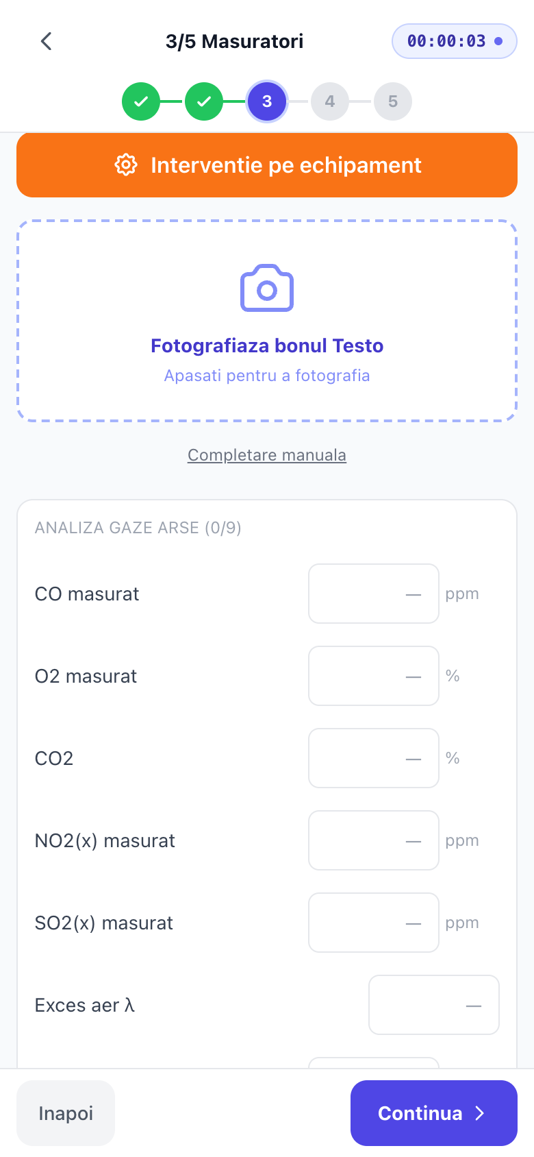 Măsurătorile și bonul analizorului intră în aceeași lucrare